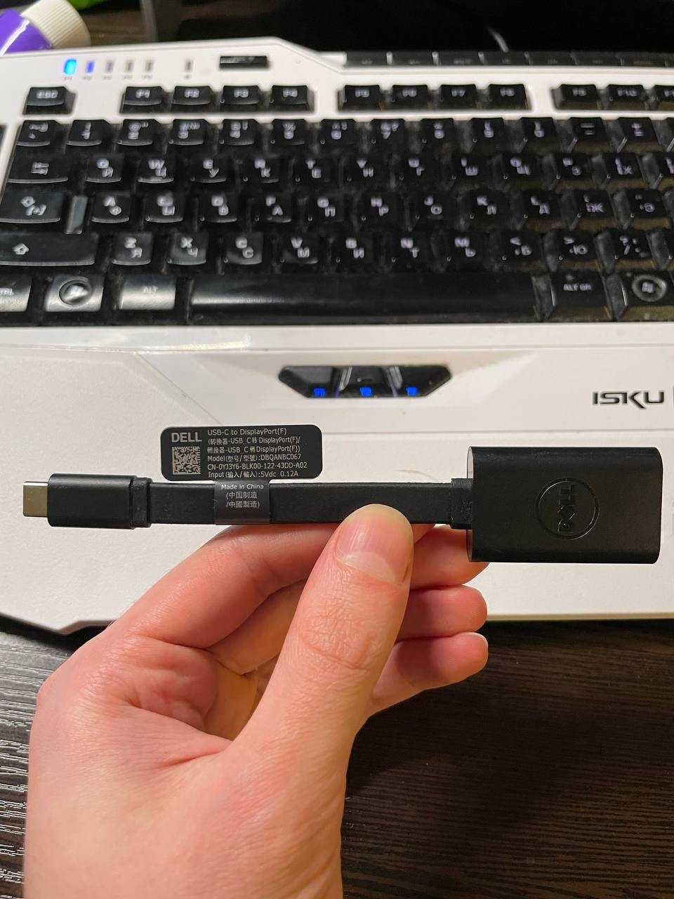 Переходник Dell Adapter USB-C to DisplayPort (470-ACFC) адаптер