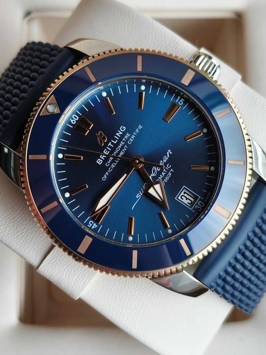 Nowy Breitling Superocean Heritage B20 Stal / Różowe złoto / 2023r