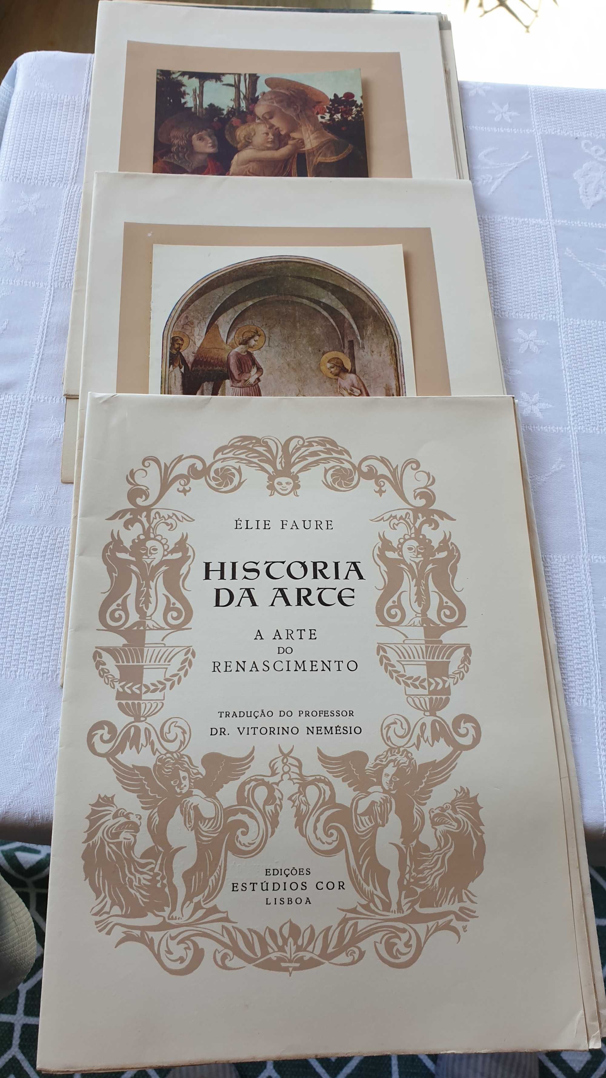 HISTÓRIA DA ARTE - 16 fascículos de Elie Faure de 1949