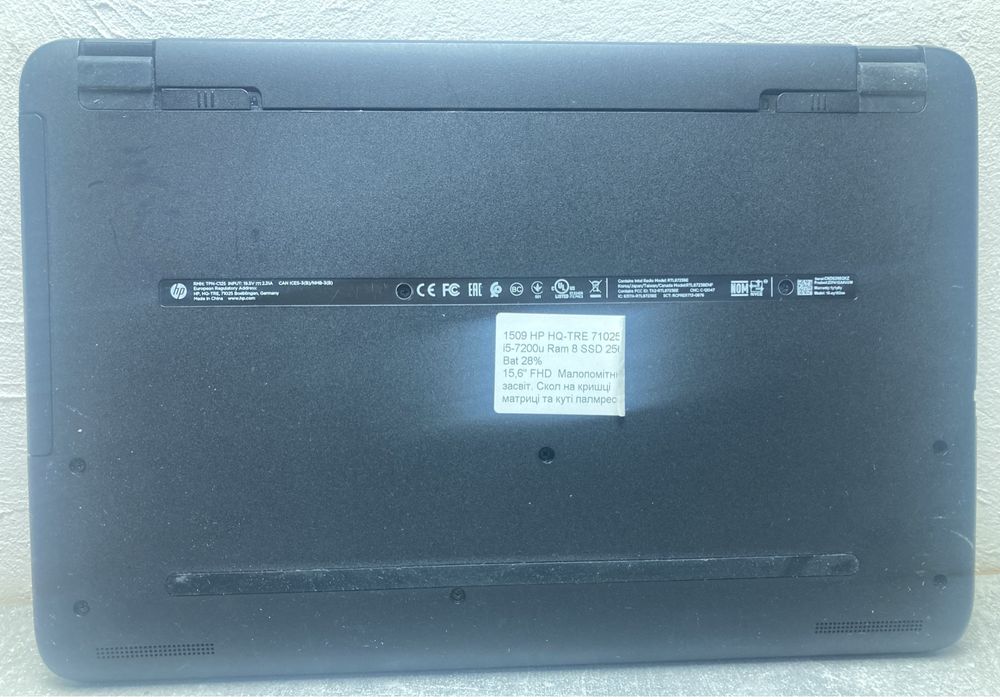 Ноутбук HP HQ-TRE 71025 ( i5-7200u/8/256) 15.6” FHD