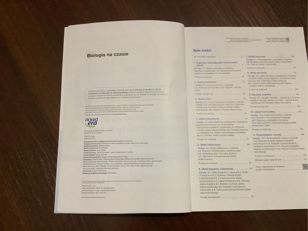 Biologia na czasie 3, Maturalne  karty pracy