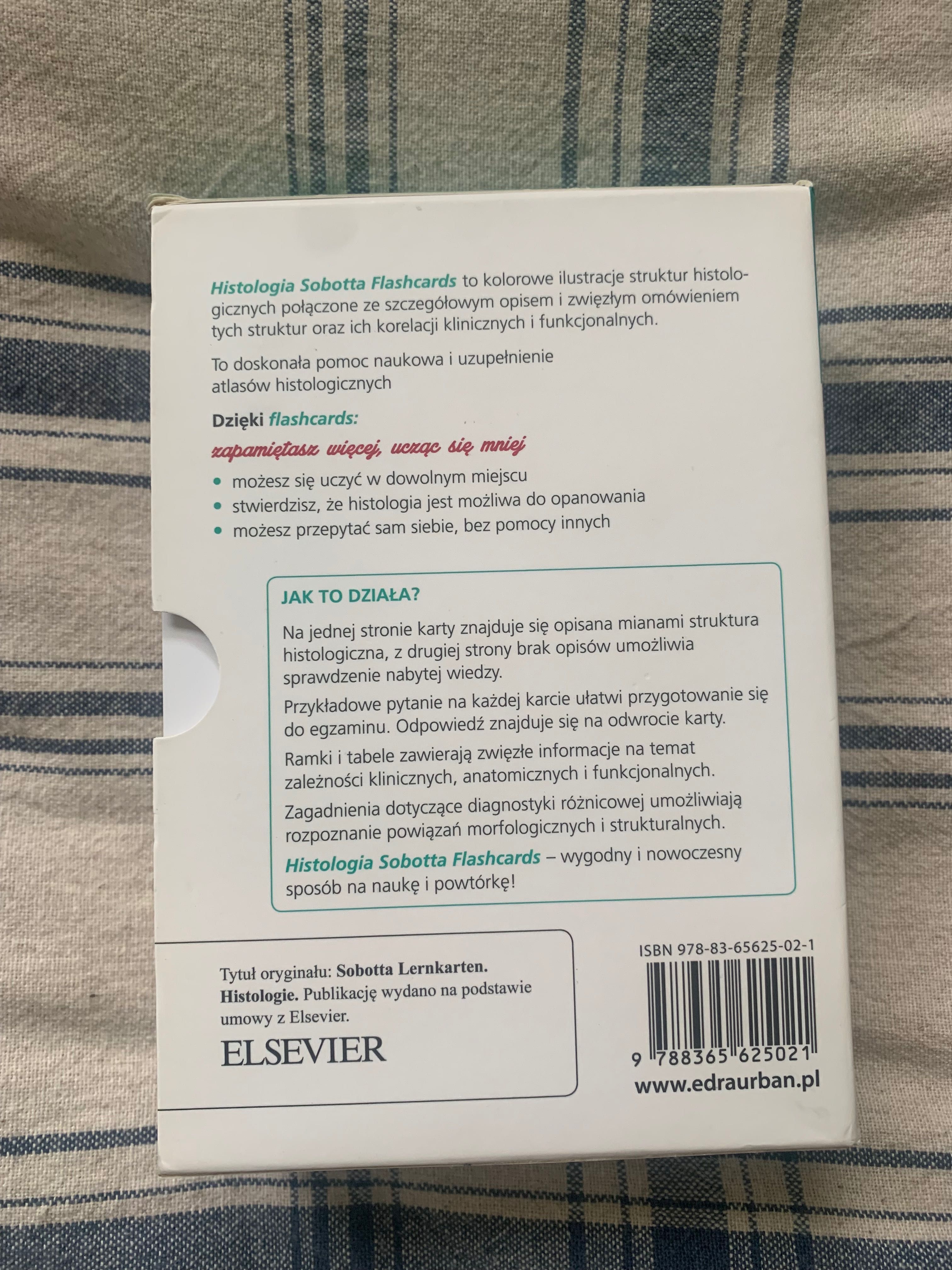 Fiszki Sobotta medycyna Histologia Flashcards