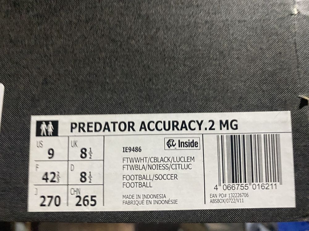 Chuteiras Adidas Predator 42.5