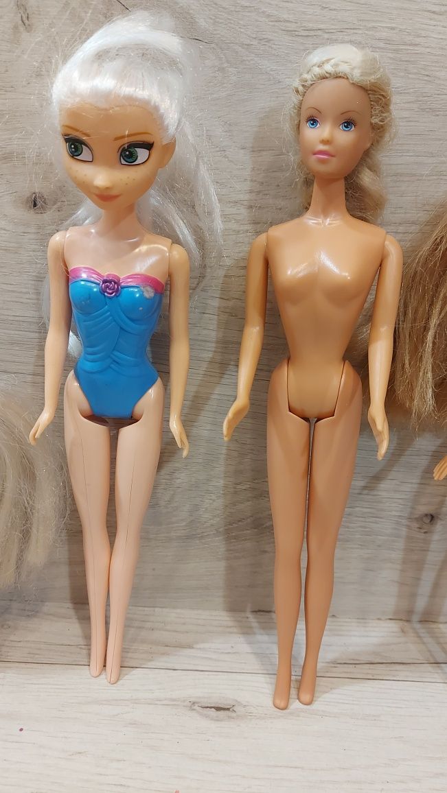 Zabawka koń Kopciuszek Mattel + lalka barbi 3szt