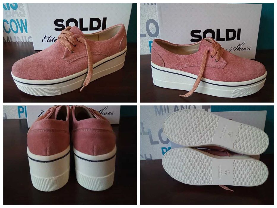 Сліпони Soldi (нові, натуральний замш), Bershka. 37-37,5  розмір