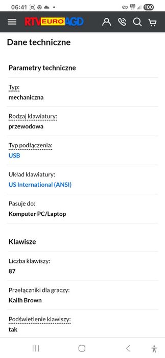 Klawiatura mechaniczna SPC Gear GK630K Onyx White Tournament