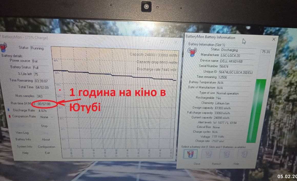 УльтраБук DELL E5470 \Intel i5 -6300\ 8-16 ddr4\ 1,5 годин