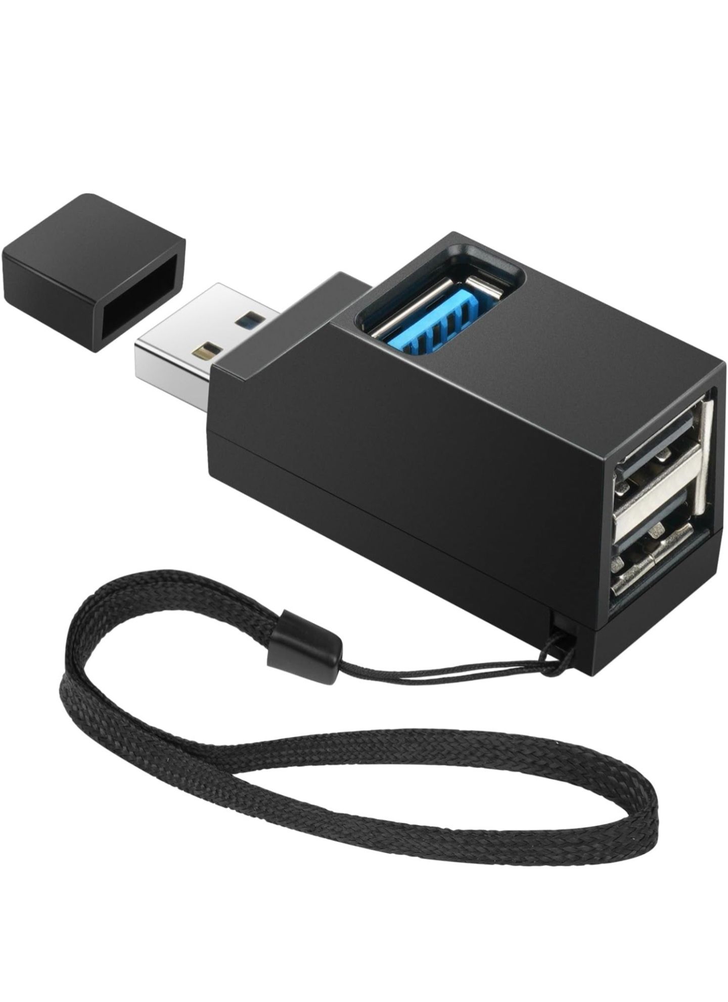 NOVO - Mini Hub USB – 3 Portas (1x USB 3.0 + 2x USB 2.0)