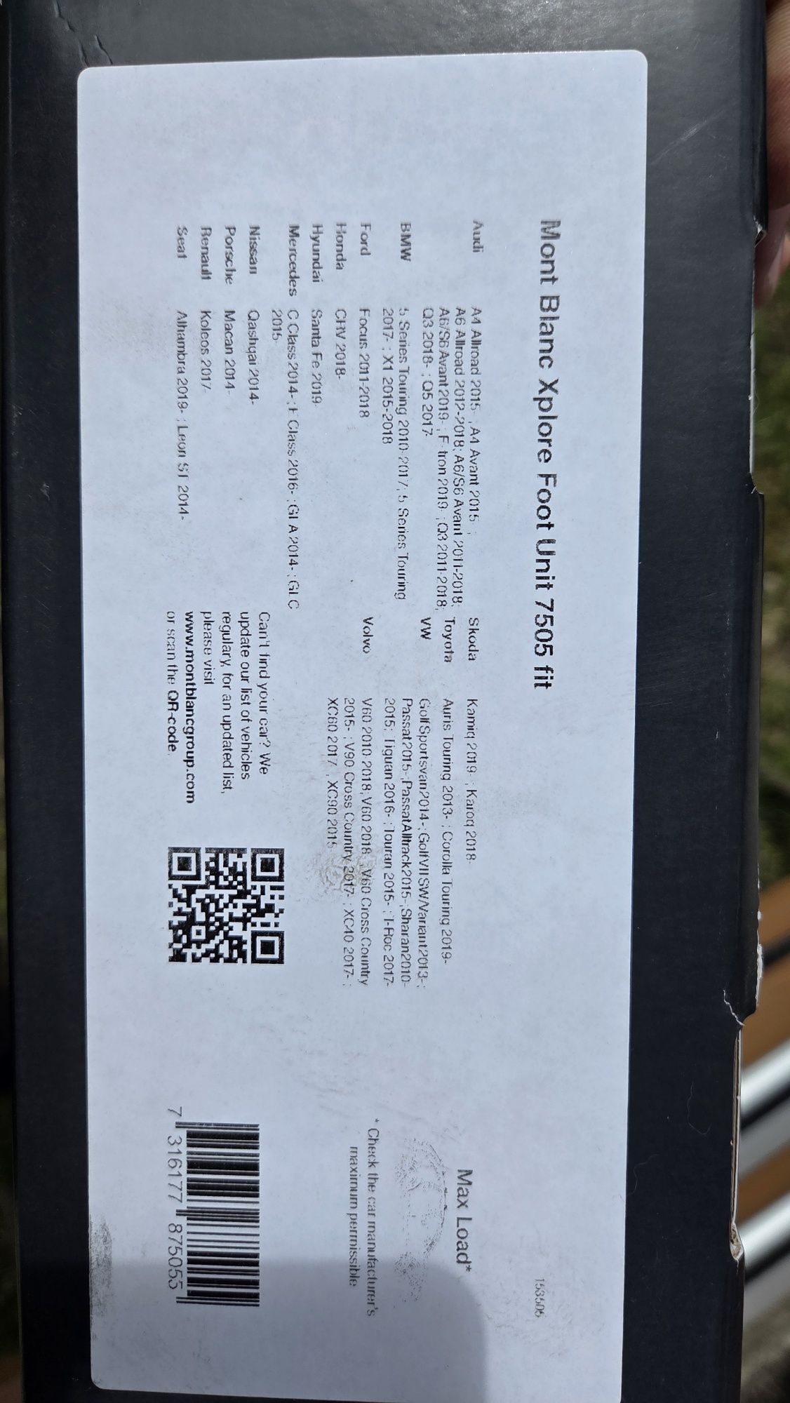 Belki dachowe Mont Blanc Xplore Skoda Karoq