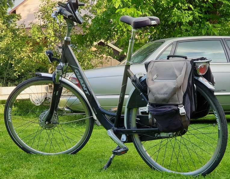 ROWER ELEKTRYCZNY  Giant Hybrid Super 2x Bateria Zamiana Transport