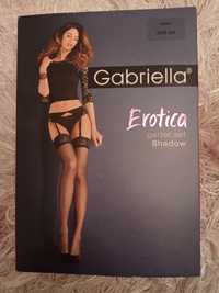 Gabriela Erotica Shadow zestaw pas do pończoch pończochy czarne 3/4