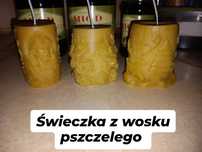 Świeczka z wosku pszczelego