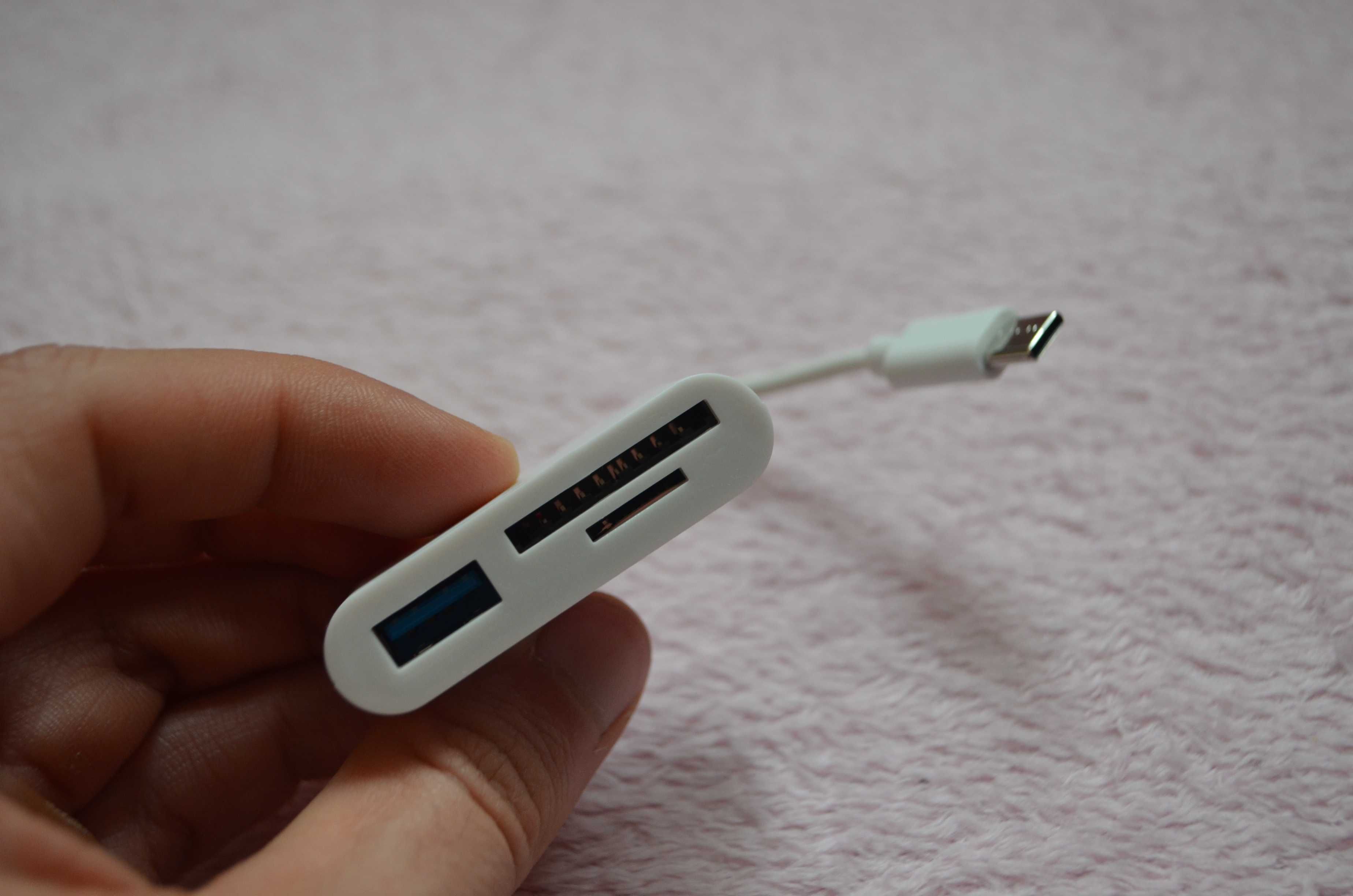 Адаптер Type-C TF CF SD Memory Card Reader. IPad ,Huawei, Macbook Pro