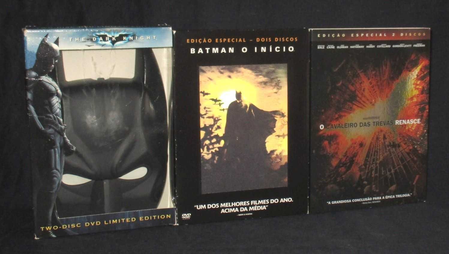 DVD Batman Início e Cavaleiro das Trevas Edição Especial Dark Knight
