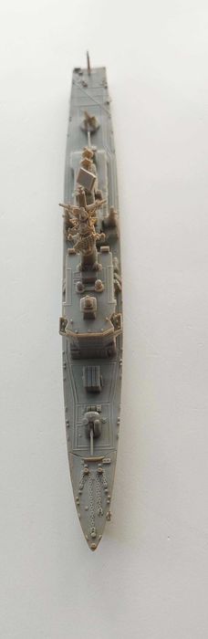 Kit de modelismo montado 1/700 do Destroyer Japonês Sawakaze