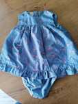 Sukienka body 74 niebieska lato