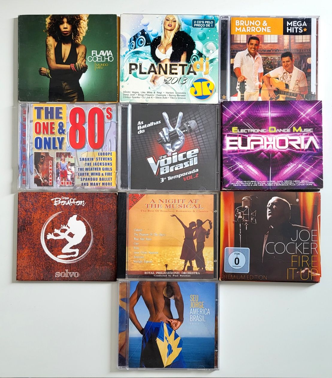 Pack CDs e DVDs de Música Brasileira - 15€ Tudo