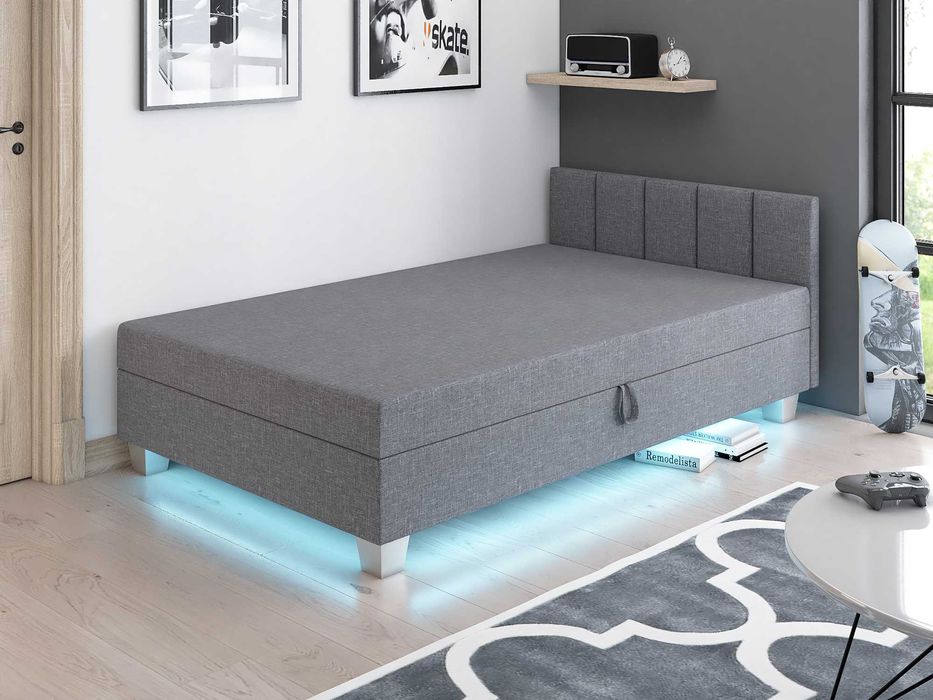 Tapczan tapicerowany Led Dostawa gratis Hit Łóżko dla dziecka Wersalka