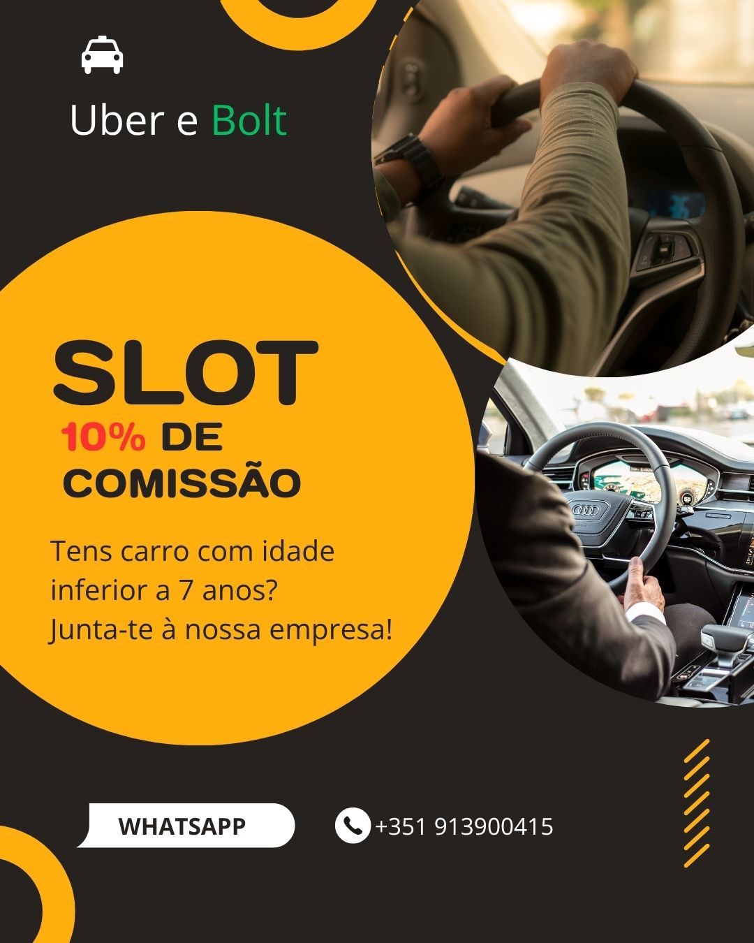 Slot TVDE Uber e Bolt