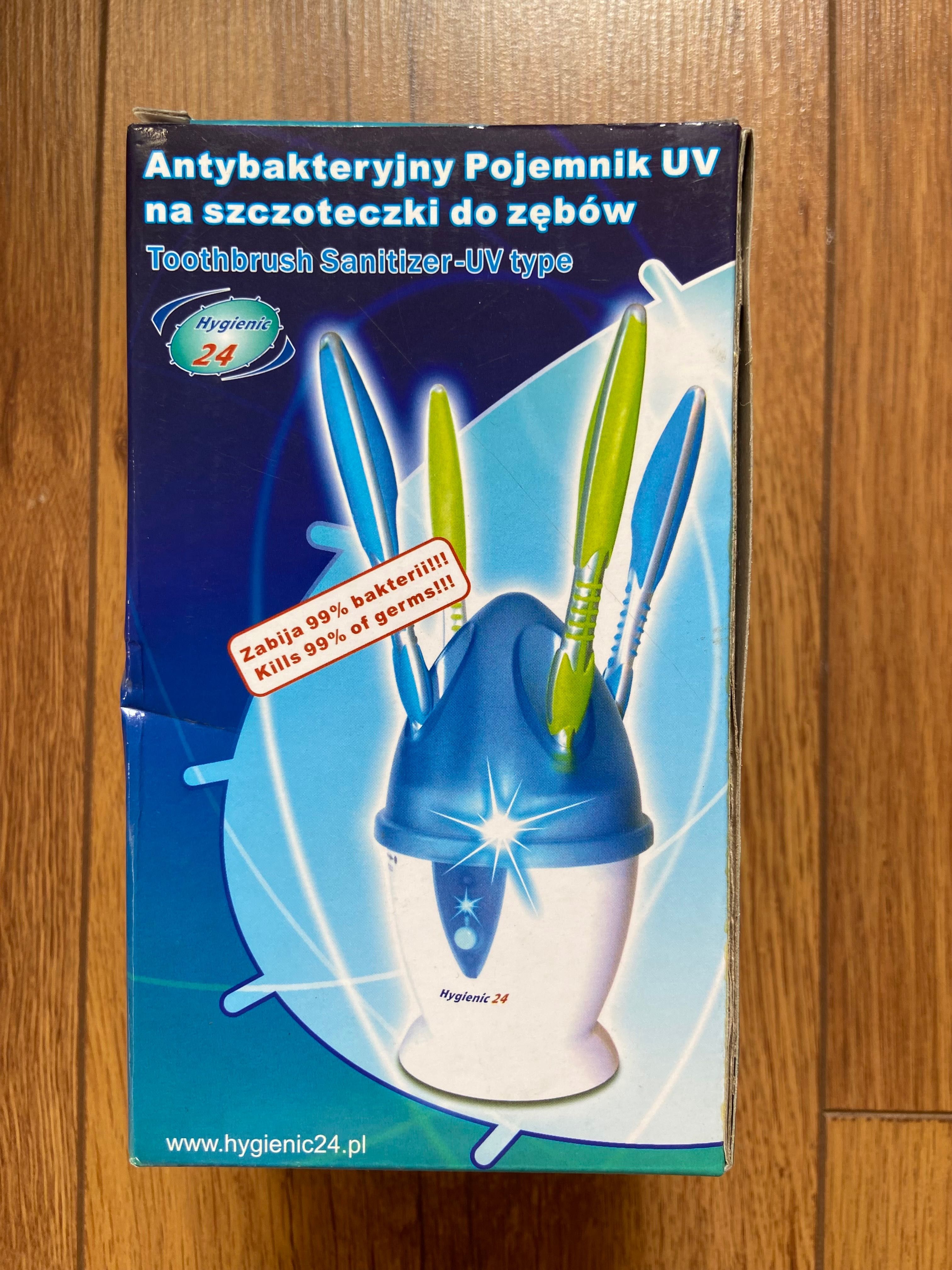 HYGIEINC24 Antybakteryjny pojemnik UV na szczoteczki do zębów