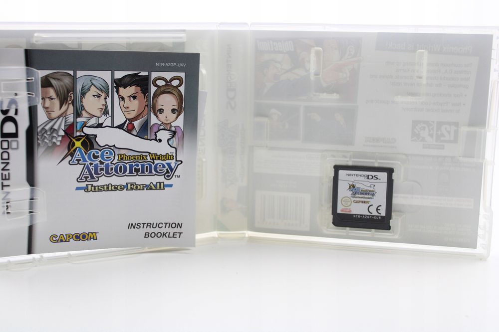 Phoenix Wright: Justice For All Nintendo Ds Pudełkowa