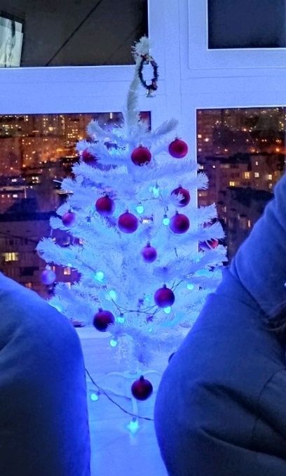 Красивая белая ёлочка / ёлка