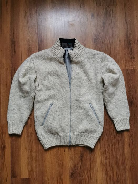 Eskimo kurtka wełniana gruby sweter cardigan S
