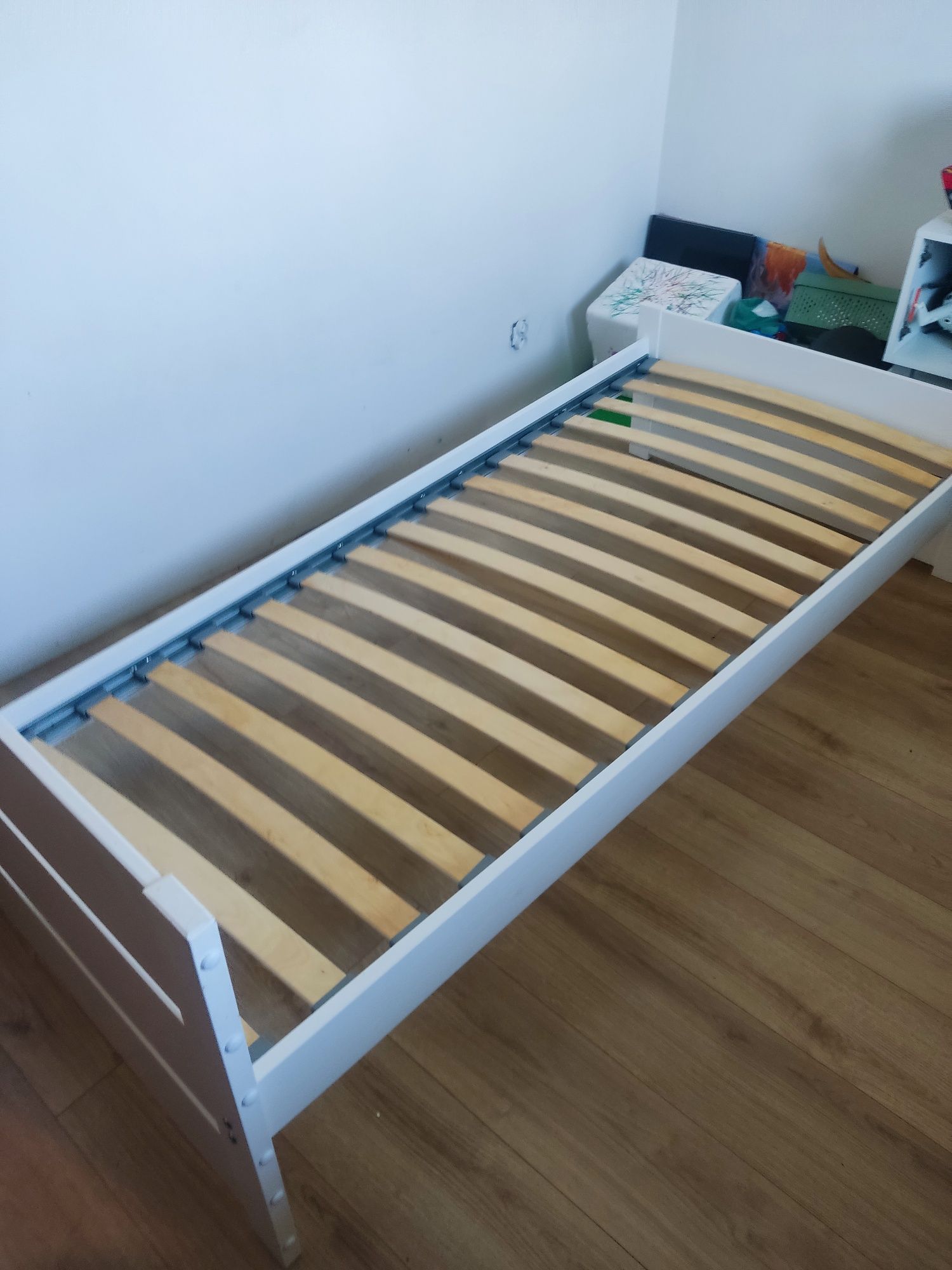 Łóżko drewniane Bartek białe 90x200