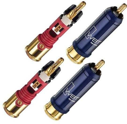 Wtyki RCA WBT 0110 Cu miedź