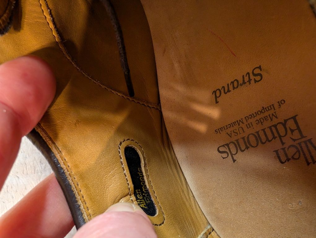 Броги Allen Edmonds  9.5 USA 42р. 25см made in USA original