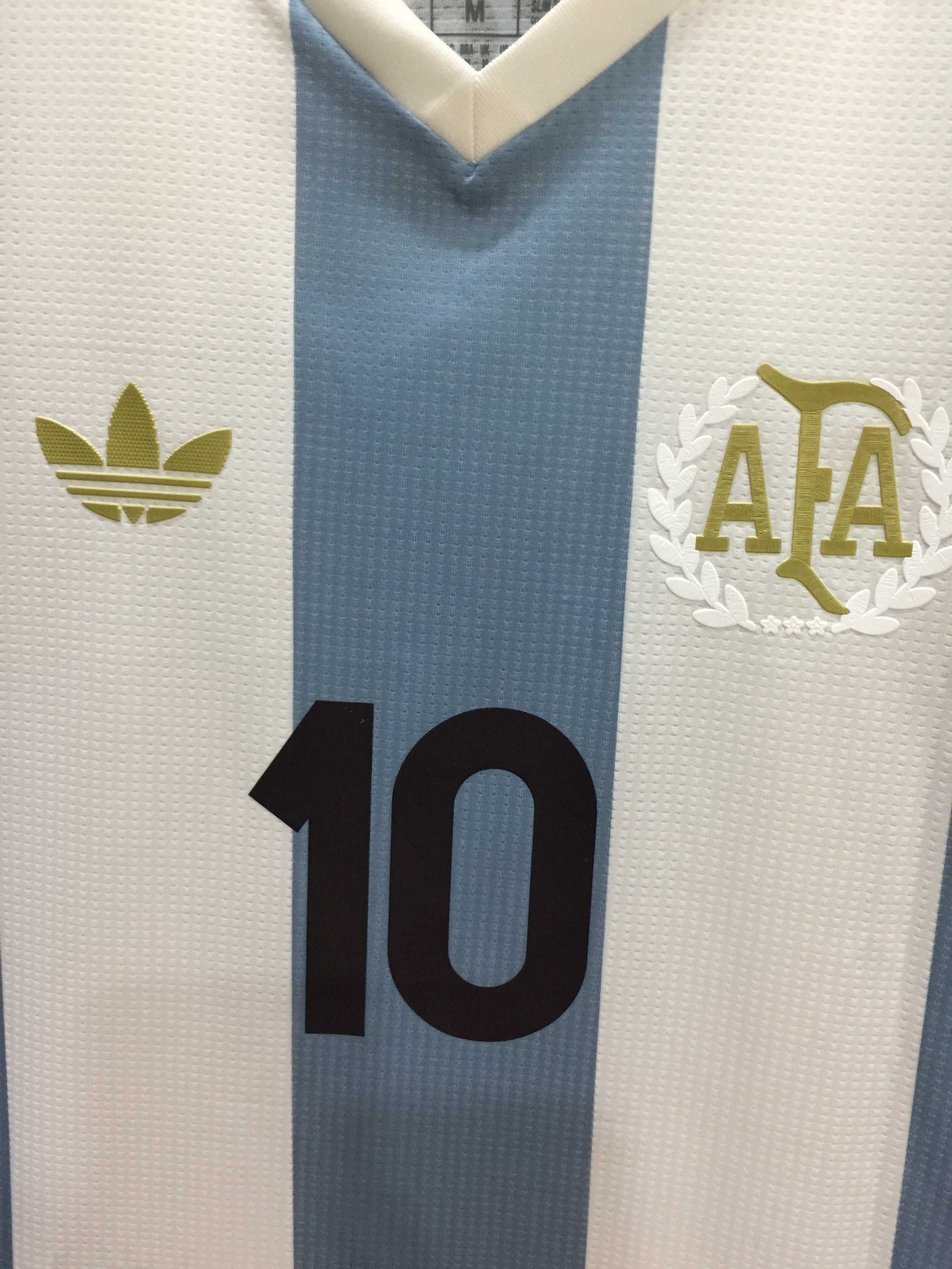 Argentina Home 50th Anniversary Edition Messi Football Jersey R.S