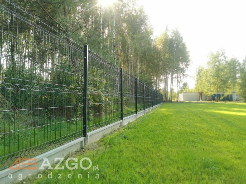 Komplet ogrodzenie panelowe 3D 2D Płot siatka 1,53 153cm słupki panele