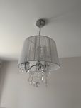 Lampa wisząca żyrandol z kryształkami