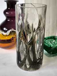 Piękne stare kolorowe szkło kolekcje wazon vintage