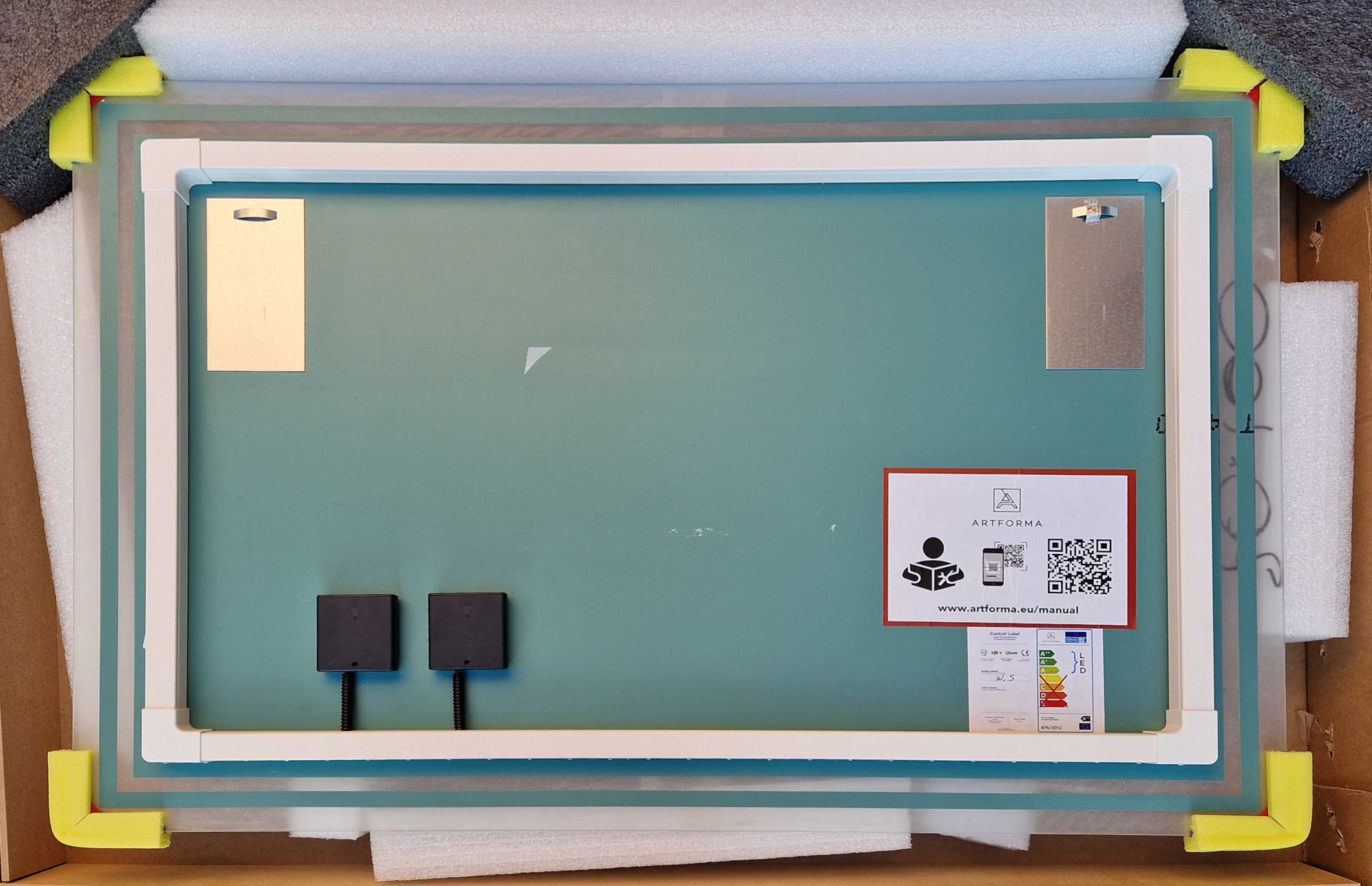 Lustro podświetlane LED Artforma 70x100 cm na baterie
