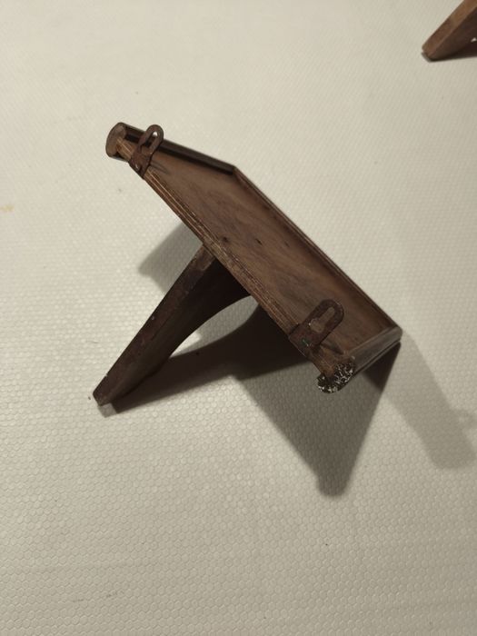 Peças de madeira de decoração vintage