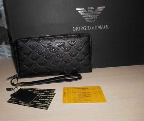 PORTFEL MĘSKI DUŻY Saszetka Torebka, skóra Emporio Armani 1301