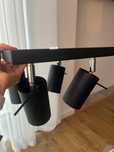 Lampa żyrandol sufitowy loftowy czarny