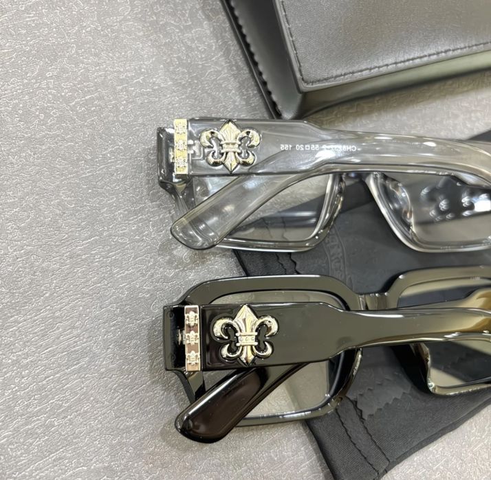 з футлярем Окуляри Chrome Hearts хромхартс sunglasses чорні/сірі