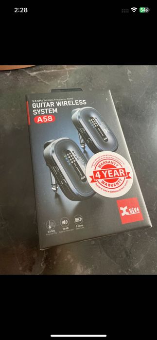 XVive A58 wireless guitar system