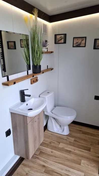 Kontener pawilon sanitarny, toaleta, łazienka mobilna ogrodowa wc