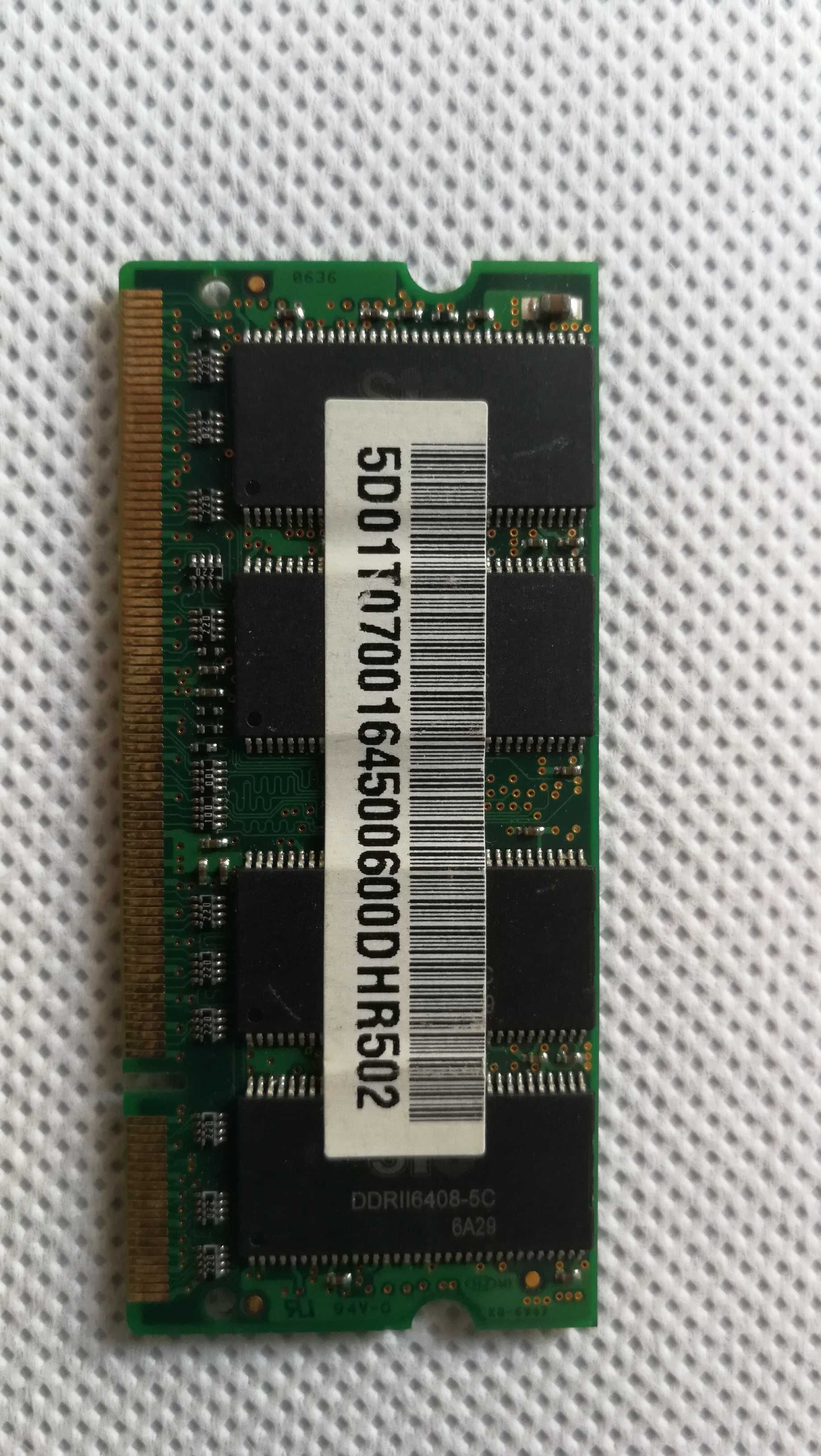 Pamięć DDR2  3x 512 MB  plus  1x 1GB razem 4 sztuki
