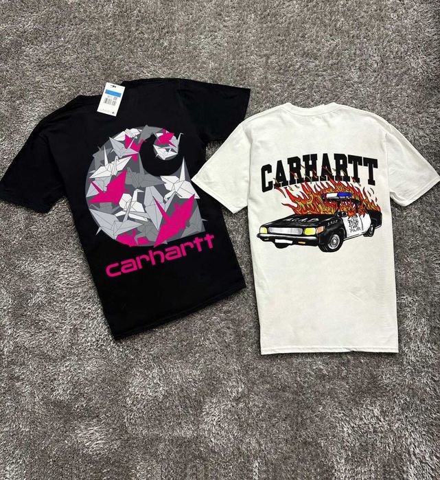 Новая футболка Carhartt — Fuck The Police — Біла — Кархарт — ХС-ХЛ
