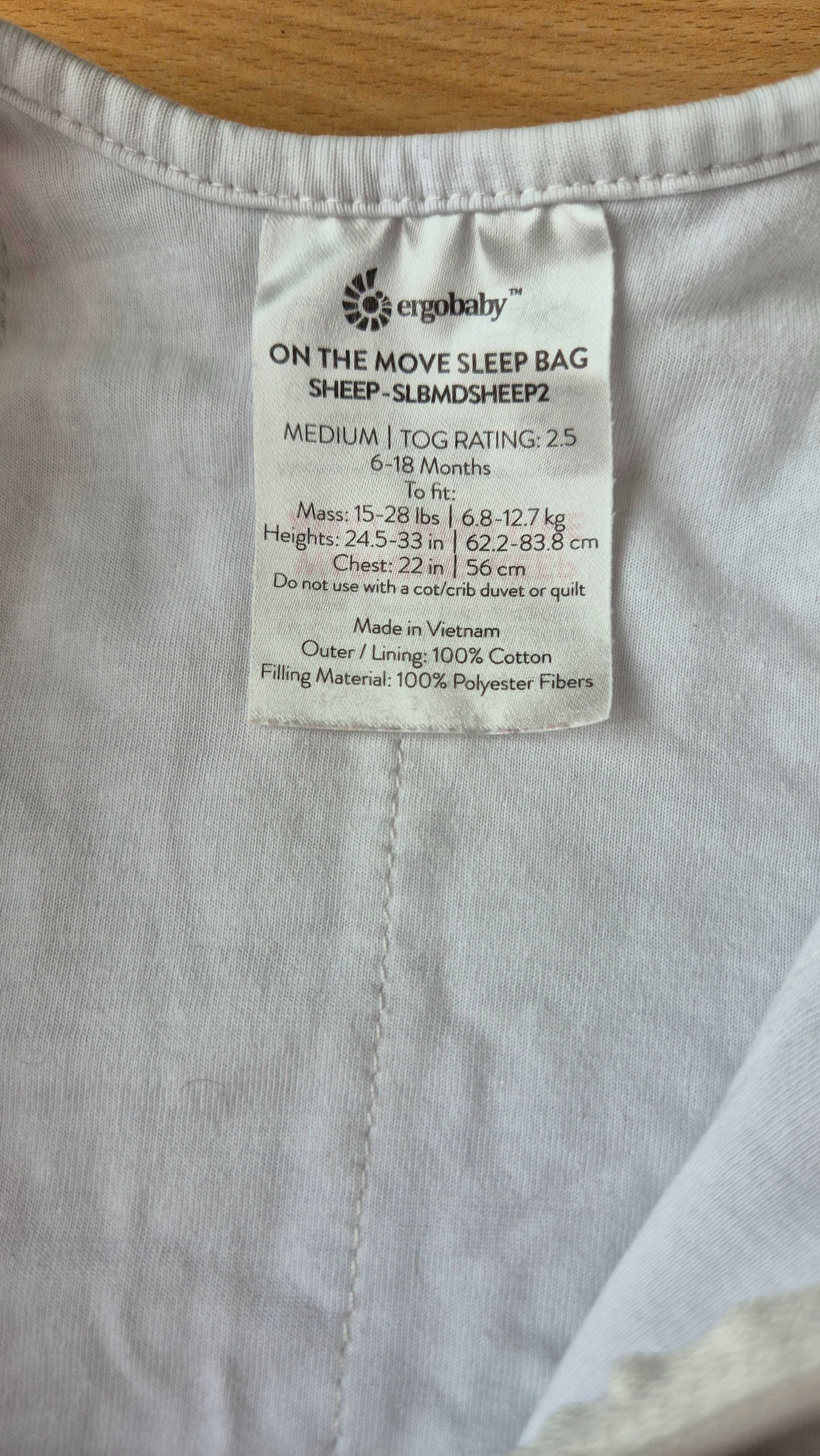 Saco-cama Ergobaby Sheep TOG 2.5 6-18 meses