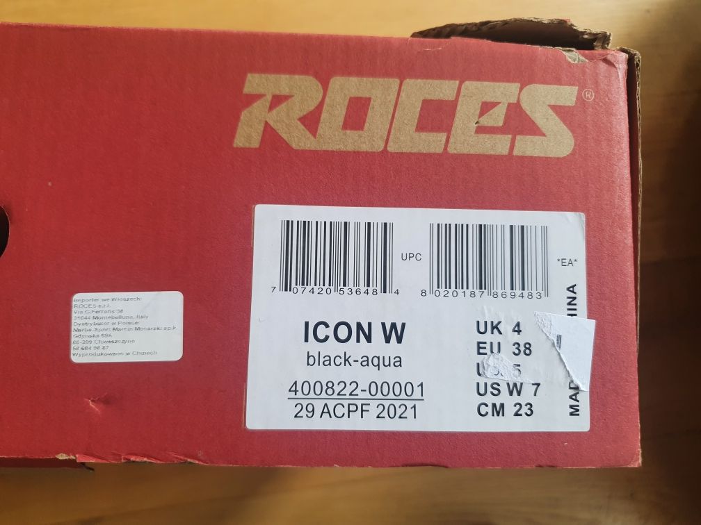 Roces Icon w r 38 wkladka 23 cm rolki fitness