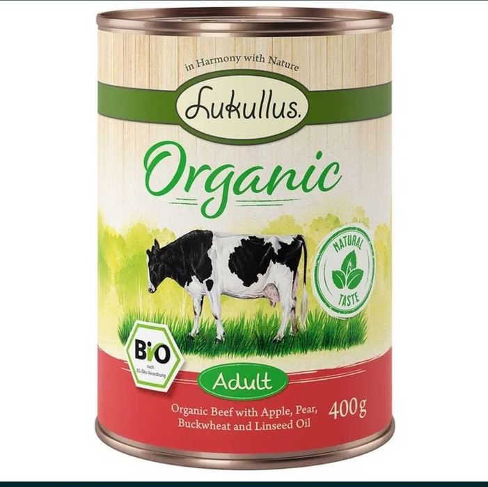 24xLukullus Organic Bio 400g karma dla psa