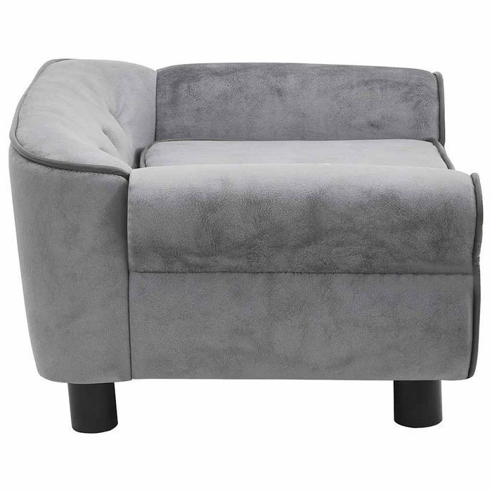 Vidaxl Sofa Dla Psa, Szara, 72X45X30 Cm, Pluszowa