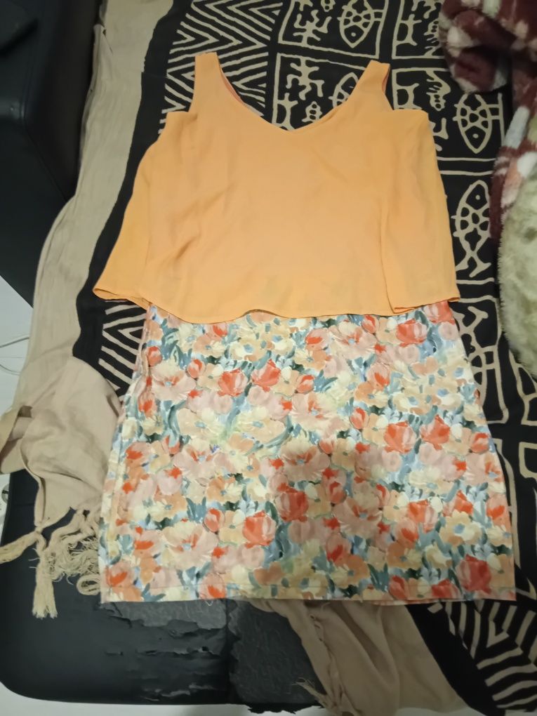 Vestido Estanpado Alperce