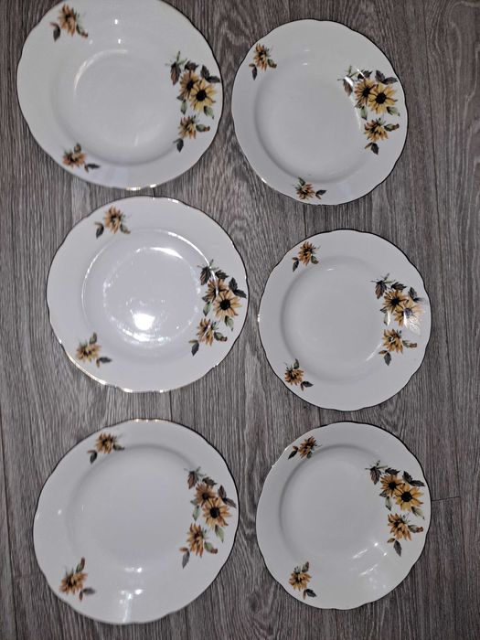 тарелки - 24 см Набор 6шт Фарфор Япония новые