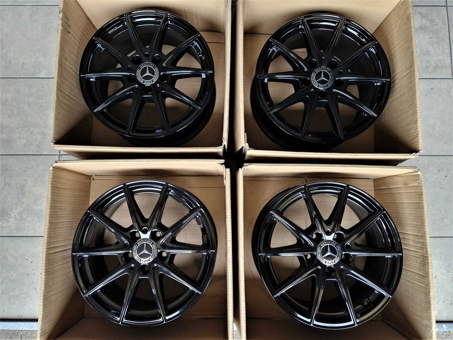 Alufelgi 16 5x112 Czarne Mercedes A B C CLA V Vito Viano i inne ! 768#